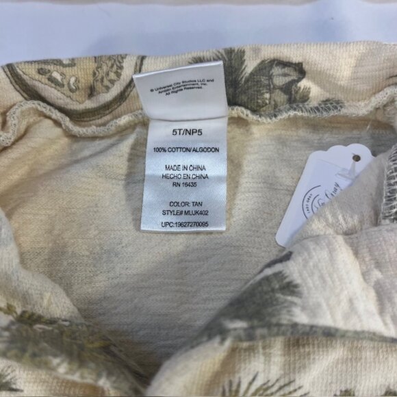 Jurassic World White Boys Dinosaur Short Sleeve Pullover Top Size 5T - Picture 7 of 13